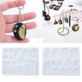 thumbnail image 4 of CIYISON Jewelry Casting Mold,Keychain Silicone Mold Pendant Epoxy Resin Mold with Earring Hooks Cord for Earring Necklace Making, 4 of 9