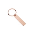 thumbnail image 1 of Bewildely Llavero en blanco de acero inoxidable, decoración, llavero rectangular, bolso de moda, llavero colgante para la cintura, regalos, accesorio para Artesanía Oro rosa Bewildely HA073892-03, 1 of 6