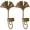thumbnail image 1 of 2Pcs Wall Sconce Candle Holder Leaf Design Wall Mounted Decorative Candle Holder, 1 of 9