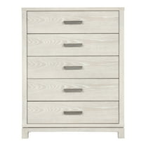 Furniture of America Sagnet Adult Transitional 5-Drawer Vertical Dresser, Weathered Gray