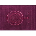 thumbnail image 1 of Ahgly Company Indoor Rectangle Abstract Pink Contemporary Area Rugs, 4' x 6', 1 of 4