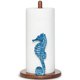thumbnail image 1 of Soporte para toallas de papel YLOVAN Seahorse Beach House Decor, azul, 1 of 8