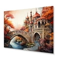 thumbnail image 2 of Designart "Orange Bridge curious Archway" Architecture Metal Wall Decor, 2 of 5