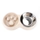 thumbnail image 1 of Cuenco Para Mascotas, Cuenco Para Gatos, Cuenco Para Perros, Cuenco Doble De Paja De Trigo De Acero Inoxidable, Cuenco De Alimentación Para Mascotas Noticed PT001423-02, 1 of 7