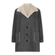 thumbnail image 4 of Chaquetas y abrigos casuales de manga larga sin capucha para mujer, abrigo de invierno cálido con solapa y botones, abrigo con bolsillos, 4 of 7