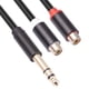 thumbnail image 4 of Adaptador de 6,35 mm a RCA Multi RCA hembra a 1/4 de pulgada para estudio / actuación en vivo WDOplteas Para estrenar, 4 of 9