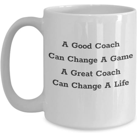 

A Great Coach Mug - Gift For Basketball Football Baseball Volleyball Coaching Best Ever - 11oz or 15oz Ceramic Novelty Coffee Tea Cup
