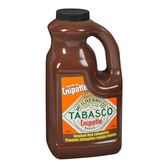 Tabasco Hot Chipotle Pepper Tabasco Sauce | 1.89L/Unit, 2 Units/Case | Tabasco Sauce Tabasco piquante au piment chipotle | 1,89 L/unité, 2 unités/caisse