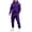 Purple #46, variant on DORKASM Jogging Suits for Men Activewear Work Out Hoodie and Sweatpants Set Casual Big and Tall Baggy Jumpsuit Red L
