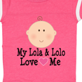 thumbnail image 4 of Inktastic My Lola and Lolo Love Me Girls Baby Bodysuit, 4 of 5
