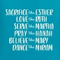 thumbnail image 6 of Wild Bobby Sacrafice Love Serve Pray Believe Dance Inspirational/Christian Men Graphic Tee, Light Turquoise, Medium, 6 of 6