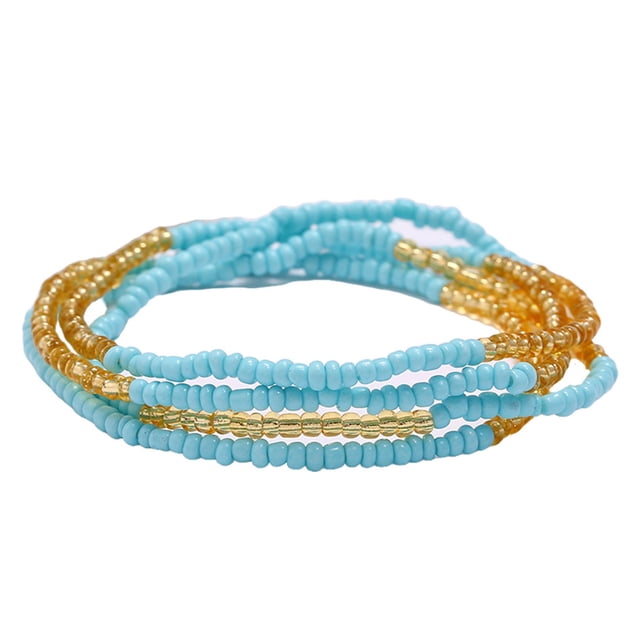 Qarigey Cuentas Cadena de cintura Decoración de moda Accesorio Ropa Cintura Decoraciones Verano al aire libre Playa Vestir Vientre Cadenas Regalo de la Type4 NO4 Qarigey AP009737-09