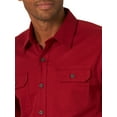 thumbnail image 2 of Wrangler Men's Long Sleeve Solid Twill Shirt, 2 of 3