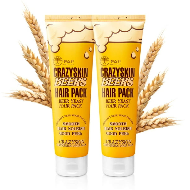 Mascarilla de tratamiento capilar CRAZY SKIN Beer Yeast con proteína 400 ml