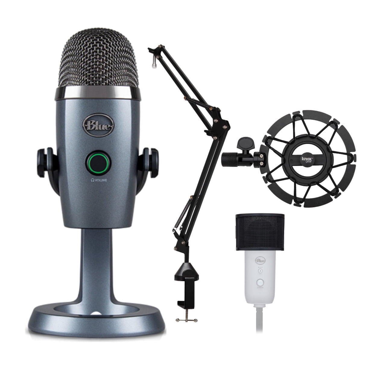 Blue Yeti Nano Professional Condenser USB Microphone with Multiple Pickup  Patterns & No-Latency Monitoring for Recording and Streaming on PC & Mac -  Shadow Gray 