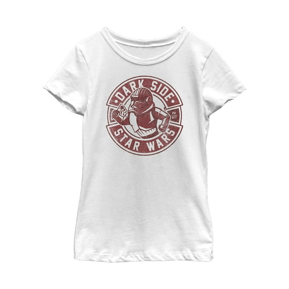 Girl's Star Wars: The Rise of Skywalker Sith Trooper Cartoon Graphic Tee White Medium