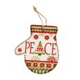 thumbnail image 2 of Fiudx Ofertas del día 1 adorno navideño de cartón para árbol de Navidad, colgante artesanal con cuerda, 2 of 5
