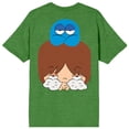 thumbnail image 3 of Foster's Home For Imaginary Friends Mac & Bloo Crew Neck Short Sleeve Green Heather Men's T-shirt, 3 of 7