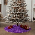 thumbnail image 6 of Kll Purple Glitter Christmas Tree Skirt 48",Party Decorations Farmhouse For Christmas Decorations Holiday Party, 6 of 8