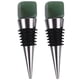 thumbnail image 1 of KAKOWELY 2 tapones para botellas de vino con decoración de jade y cristal., 1 of 5