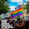 thumbnail image 4 of Bandera del orgullo arcoíris de 3 x 5 pies: colores vivos y resistente a la decoloración: banderas de la comunidad LGBTQ del desfile del mes del orgullo gay con ojales de latón, 4 of 5
