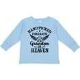 thumbnail image 3 of Inktastic Handpicked for Earth by My Grandpa in Heaven Angel Wings Boys or Girls Long Sleeve Toddler T-Shirt, 3 of 5