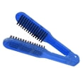 thumbnail image 4 of Cepillo de Pelo Portátil Con Cerdas de Doble Cara, Abrazadera Aniestática, Cepillo para El Cabello, Peluquería, Alisador de Pelo, Resistente al Calor, Cerdas en Forma de V,, 4 of 7