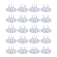 thumbnail image 4 of 20 piezas de cubiertas de enchufe, cubiertas de placa de alimentación para bebés y , prevención de golpes de seguridad para bebés, protectores de 3 agujeros SM SunniMix Tapas para enchufes, 4 of 8