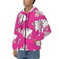 thumbnail image 2 of Lsque Sanrio for Mens Full-zip Hoodie, Zip-up Pullover Hooded Sweatshirt, Kangaroo Pocket Hoodie Ideal for Daily Wear, Travel, and Home-X-Large, 2 of 8