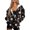 Skull and Mushroom Pattern, variant on HELLHERO Pink Ribbon Pattern with Pockets Long Sleeve Sweatshirts for Fall Winter, Polyester Fabric Drawstring Hooded Jacket