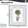 thumbnail image 4 of Stupell Industries Traditional Potted Topiary in Terracotta Gray Framed Giclee Art, 11 x 14, by Carol Robinson, 4 of 8