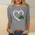 thumbnail image 1 of TaTaai Womens Saint Patricks Day Tshirt Celtic Knot Print Short Sleeve Relaxed Fit Round Neck Casual Top Lightweight Soft Cotton Gift, 1 of 7