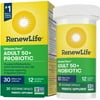 Renew Life Adult 50+ Probiotic Supplement Capsules, Unisex, 30 Billion CFU, 30 Count