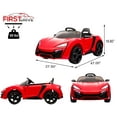 thumbnail image 3 of First Drive Lykan Hypersport Style Ride On Electric Car - White 12v Power Motorized Kids Cars (Red), 3 of 8