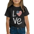 thumbnail image 5 of CFLVAEK 4th of July T Shirts for Kids Girls Boys Patriotic Love Graphic Tees Comfy Short Sleeve Crewneck Cotton Tshirts Indenpendence Day Holiday Shirts 5 Years, 5 of 10