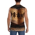 thumbnail image 4 of Fotbe Vintage Family History Book Men's Camiseta sin Mangas Estampada para Hombres, Playera Casual para Gimnasio, Entrenamiento, Playa-Medium, 4 of 7