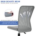 thumbnail image 4 of NiamVelo Mesh Home Office Chair, Adjustable Computer Desk Chair, Ergonomic Mid Back Swivel  Chair for Adult, Grey, 4 of 8