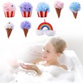 thumbnail image 4 of Bolas De Esponja Para Ducha De Baño, Esponja De Baño Con Forma De Helado, Limpieza De Ducha Corporal, Depurador, Bolas De Ducha De Baño ANGGREK Bath Shower Balls, 4 of 8