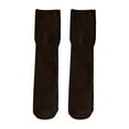 thumbnail image 4 of IWRICH Women's Slouch Socks 80s Scrunch Socks Extra Long Slouchy Sock White Soft Comfy Socks Coffee, 4 of 4