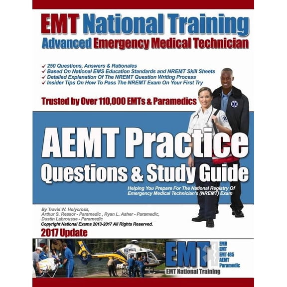 EMT National Training AEMT Practice Questions & Study Guide, (Paperback)