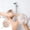 White, variant on AUHomi Bath Loofah, Bath Sponge, Shower Scrubber, Body Scrubber, Rose-Shaped Shower Loofah Sponge - Soft And Non Scattering, Exfoliating Cleaning Body Scrubber Balls, Elegant (1 pcs, Purple)