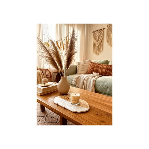 Scallop Edge Oval Marble Tray for House Decor - Decorative Tray for Coffee Table, Jewelry, and Bathroom Vanity - Home Accent for Living Room and Centerpiece Table Decoration - 1", White