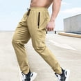 thumbnail image 5 of Pantalones de chándal elásticos para hombre, pantalón de cintura elástica para correr, entrenamiento al aire libre, Fitness, transpirable, informal, Verano, 5 of 5