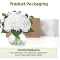 thumbnail image 6 of Senfot Hydrangea Artificial Flowers in Vase with Faux Water for Home Table Office Wedding Party Decor White, 6 of 6