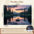 thumbnail image 3 of Wallpaper Serene Mountain Lake Sunset Pine Trees Reflective Water Peel and Stick Wall Murals 100"H x 144"W Removable PVC Wall Paper Self-Adhesive Wall Paintings Art Decor for Bedroom Living Room, 3 of 7