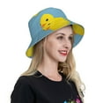 thumbnail image 4 of Balery Cute Ducky Sun Hats for Men Women Bucket Hat UPF 50+ Buckey Hat Boonie Hat Foldable UV Protection Hiking Beach Fishing Summer, 4 of 9