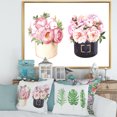 thumbnail image 2 of Designart 'Peonies and Rose With Flower Box' Farmhouse Framed Canvas Wall Art Print, 2 of 5