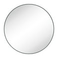 thumbnail image 4 of TEHOME Yolanta Black Round Mirror, 26 inches Diameter, Circle Wall, 4 of 6