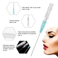 thumbnail image 2 of 10 agujas desechables de 18 g para piercing, de acero inoxidable, estériles, para piercing corporal, accesorios para tatuajes, para piercing en orejas y nariz., 2 of 10