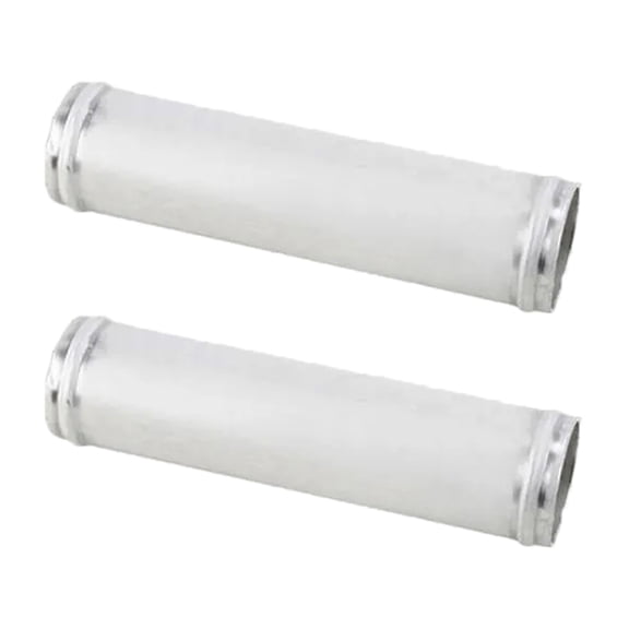 Straight Aluminum Radiator Hose Connector, 1.375" O.D., 6" Length - 2 Pack